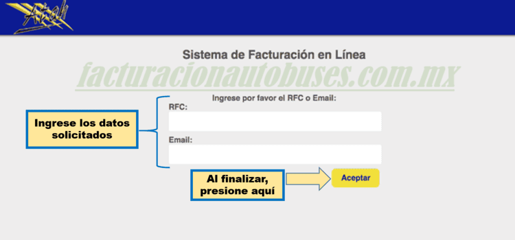 ingreso de rfc facturacion atah
