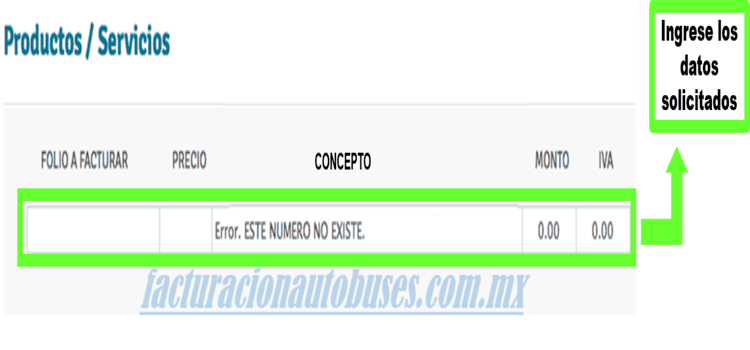 datos del ciente facturación autovias