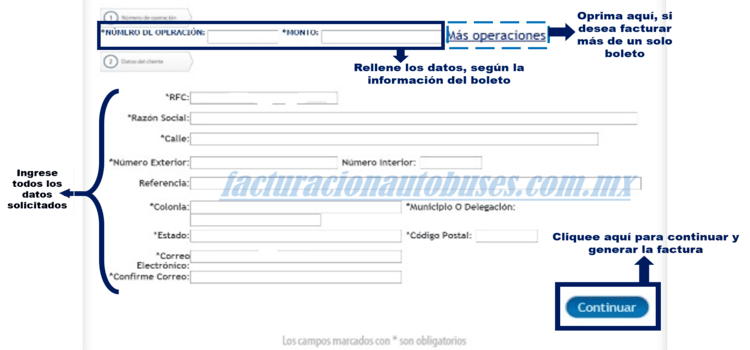 segundo paso para facturar en costaline