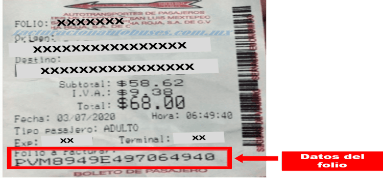 boleto de flecha roja