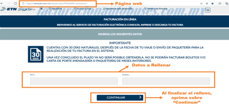 primer paso facturacion etn