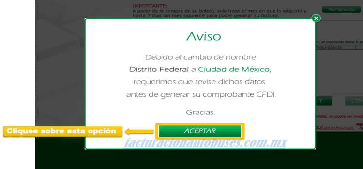 primer aviso facturacion transportes frontera